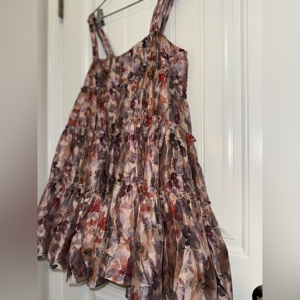 Sofie the Label Floral Tiered Babydoll Mini Dress Size Small